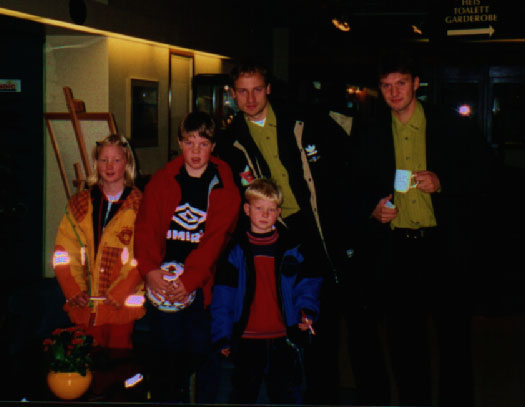 Meg og mine s�kenbarn sammen med Sigurd Rushfelt og Roar Strand.