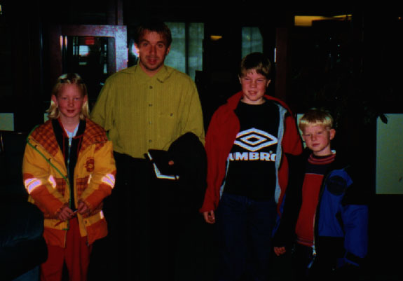 Meg og mine s�kenbarn sammen med Mini Jackobsen.