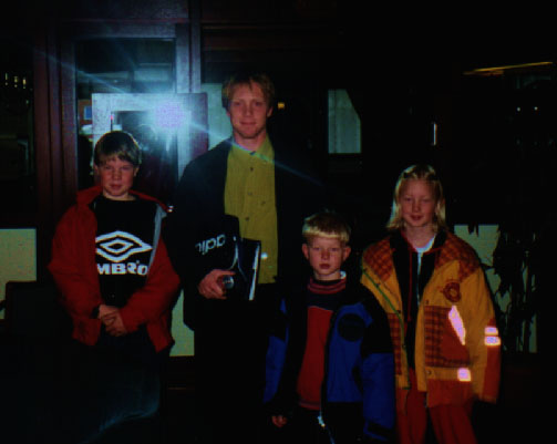 Meg og mine s�kenbarn sammen med Fredrik Wilsnes.